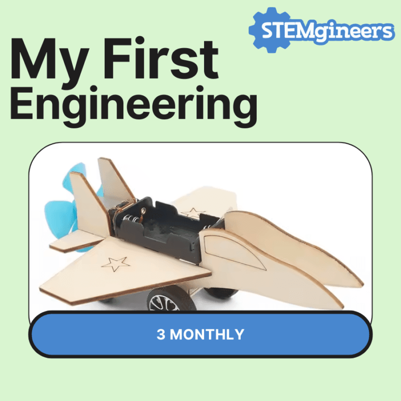 My First Engineering Subscription 3-Month STEM kit for kids featuring beginner-friendly projects